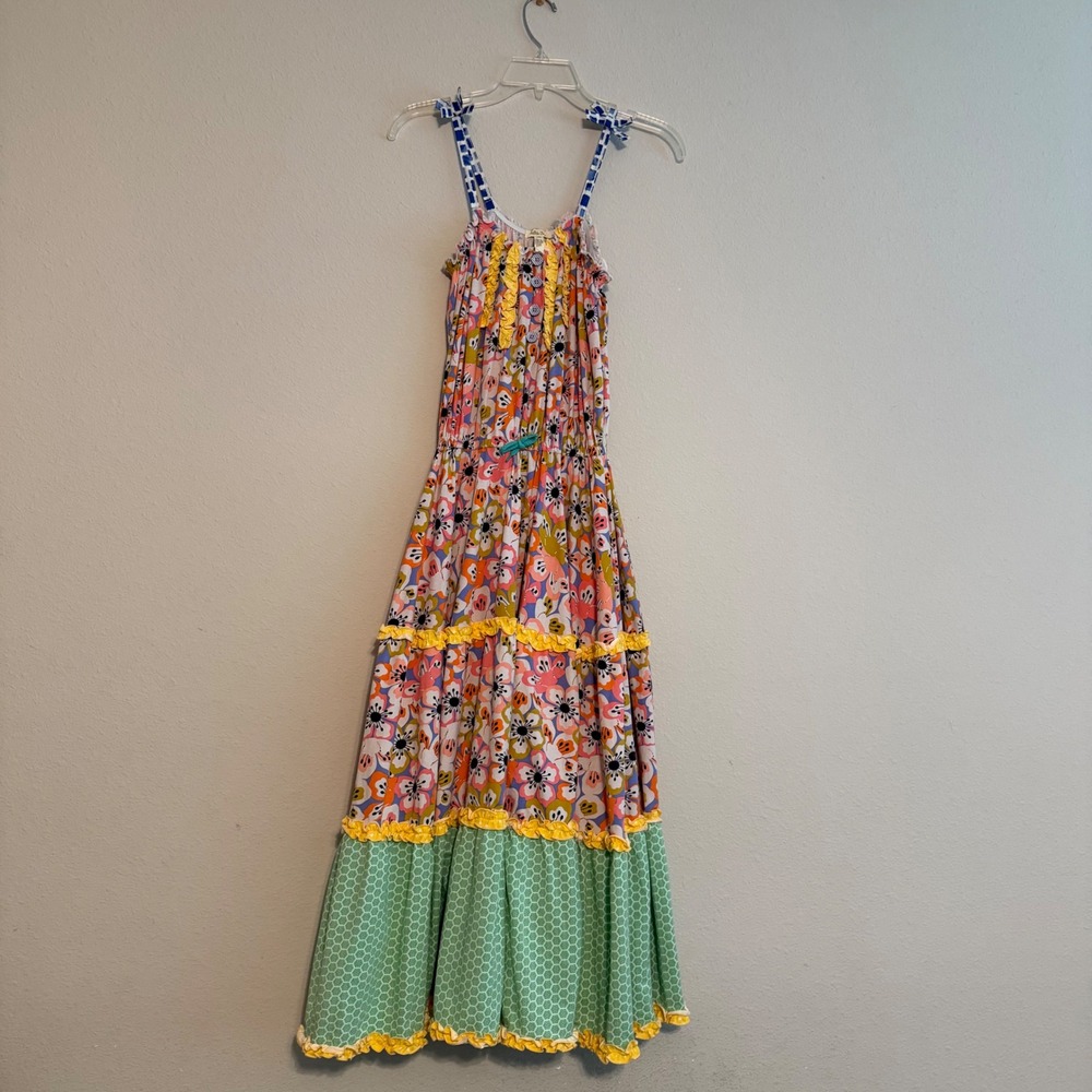 Matilda Jane Tell Me More Floral Tiered Maxi Dress 23041D Girls Size 14/16